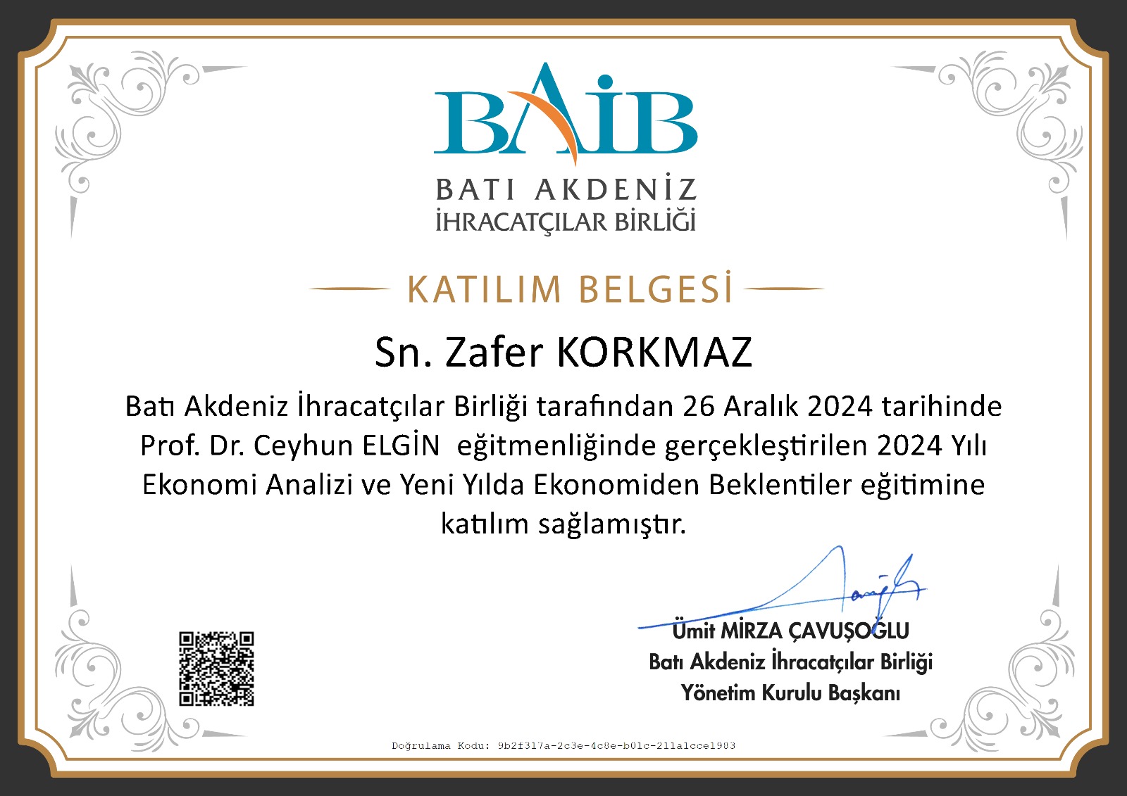 İhracat İçin Ekonomi Analizi - Batı Akdeniz İhracatçılar Birliği (BAİB)