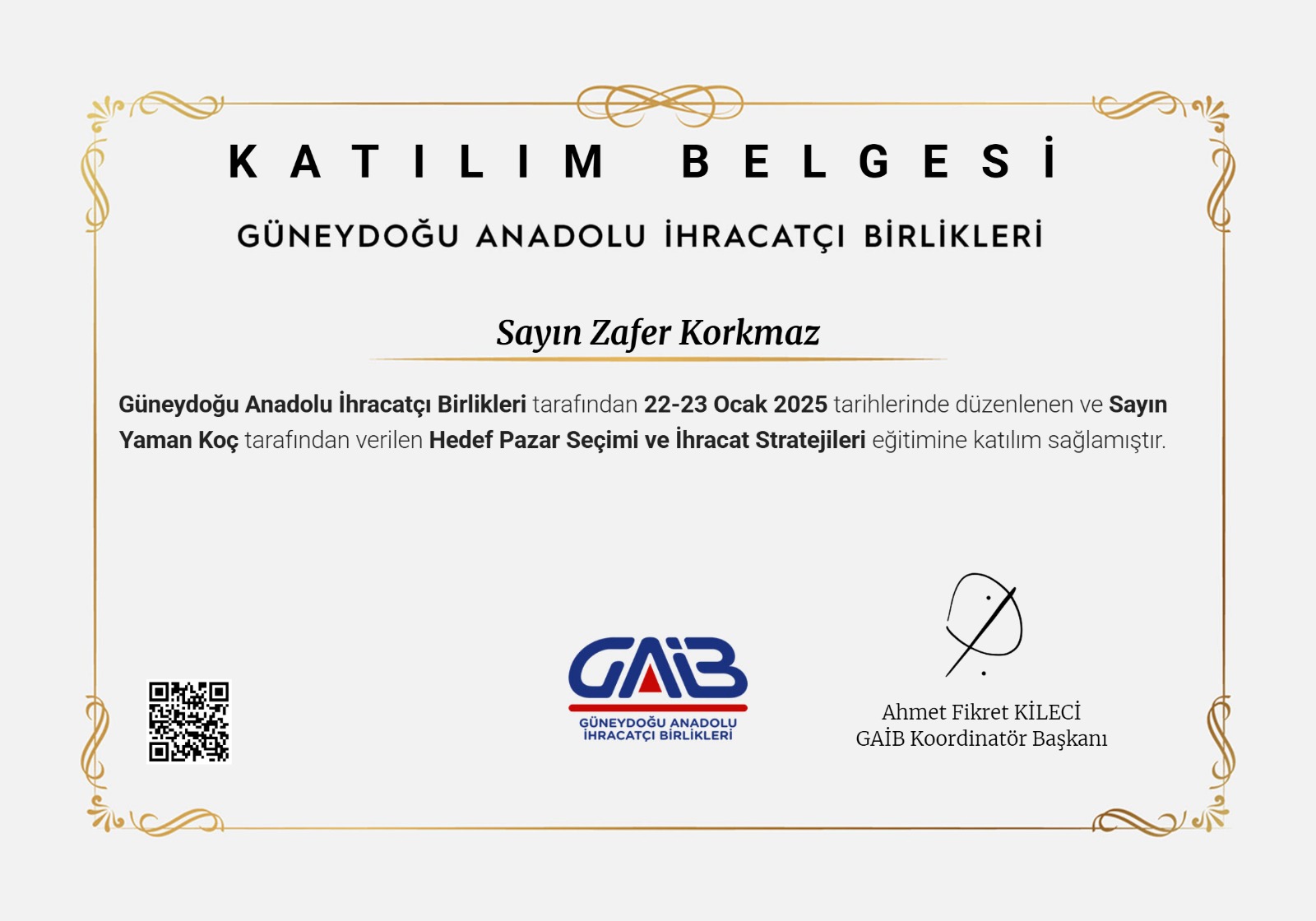 Hedef Pazar Seçimi - Güneydoğu Anadolu İhracatçı Birlikleri (GAİB)