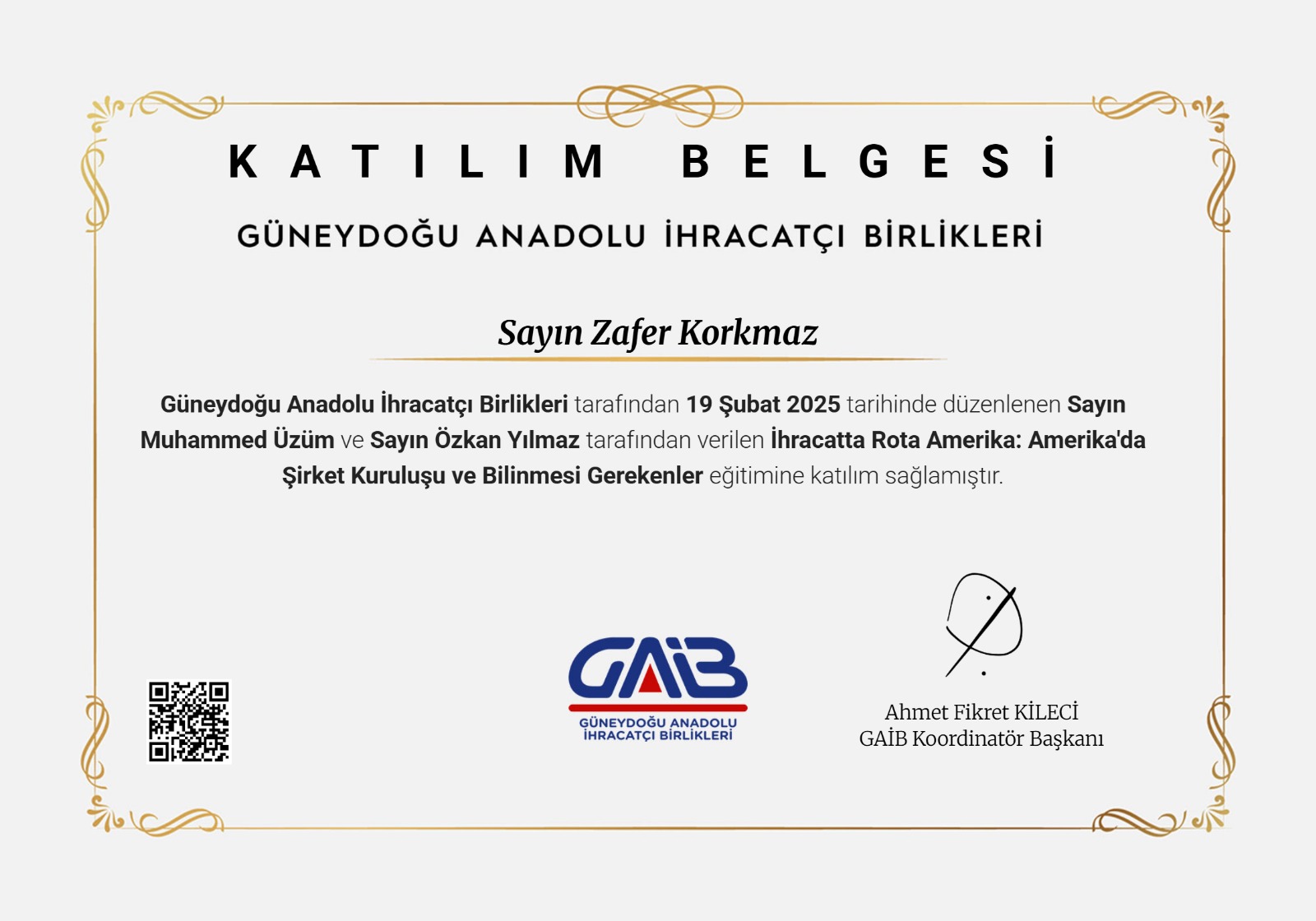 İhracat Serisi III: ABD'de Şirket Kuruluşu - Güneydoğu Anadolu İhracatçı Birlikleri (GAİB)