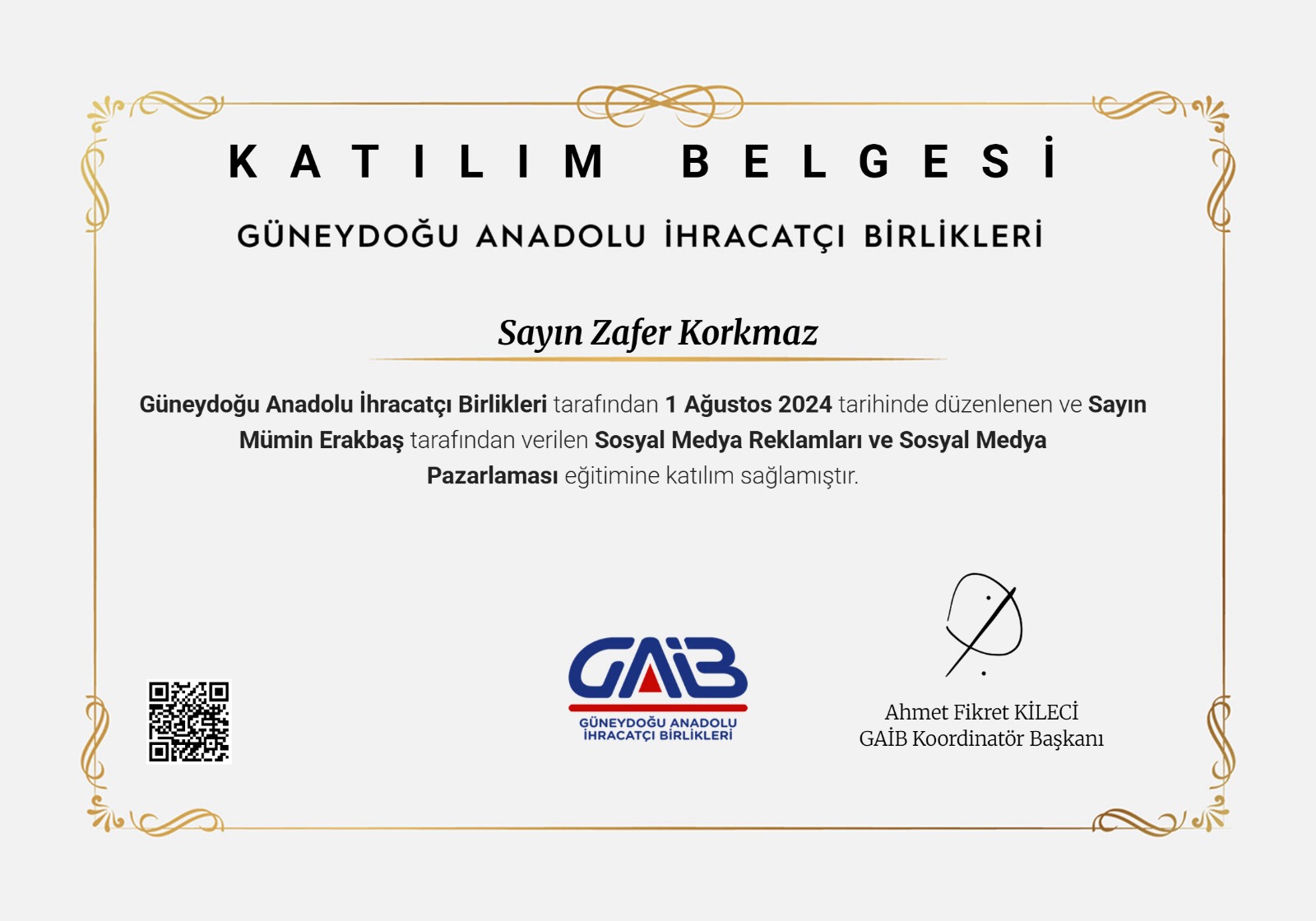 İhracat İçin Sosyal Medya - Güneydoğu Anadolu İhracatçı Birlikleri (GAİB)