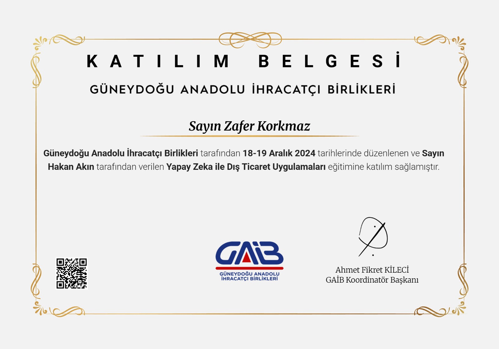 Yapay Zekaya Giriş - Güneydoğu Anadolu İhracatçı Birlikleri (GAİB)